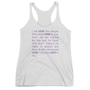 Limited Edition - "Love All" Women's Racerback Tank