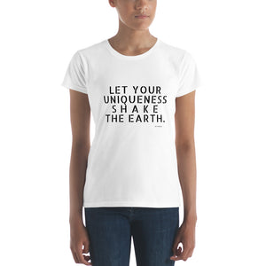 Women's "Shake The Earth" Short Sleeve T-Shirt